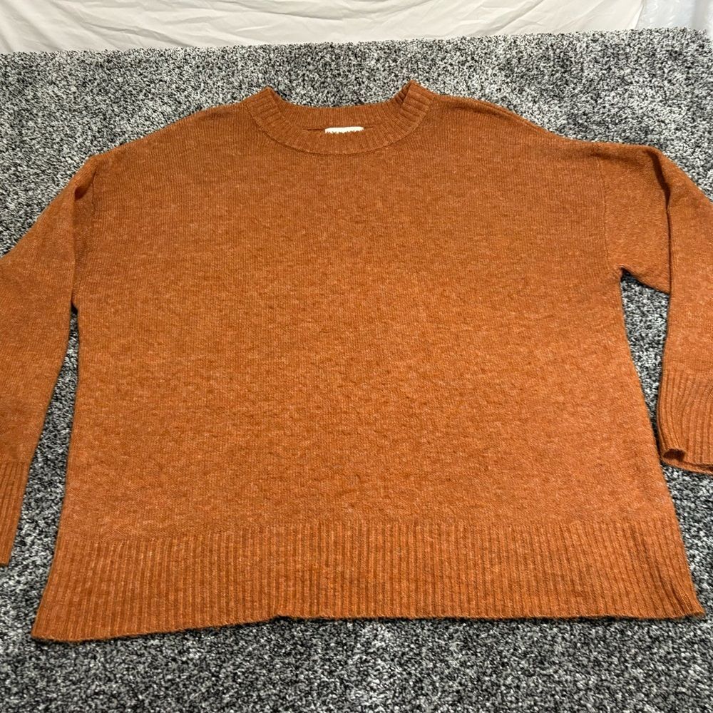 Ava & Viv womans Rust Crewneck Sweater size 1x